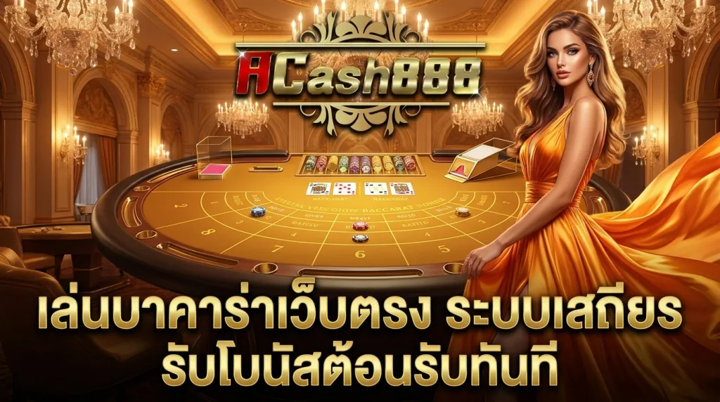 บาคาร่าเว็บตรง ACASH888 ระบบเสถียร