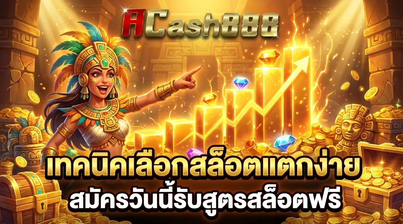 เทคนิคเลือกเกมสล็อตแตกง่าย ACASH888
