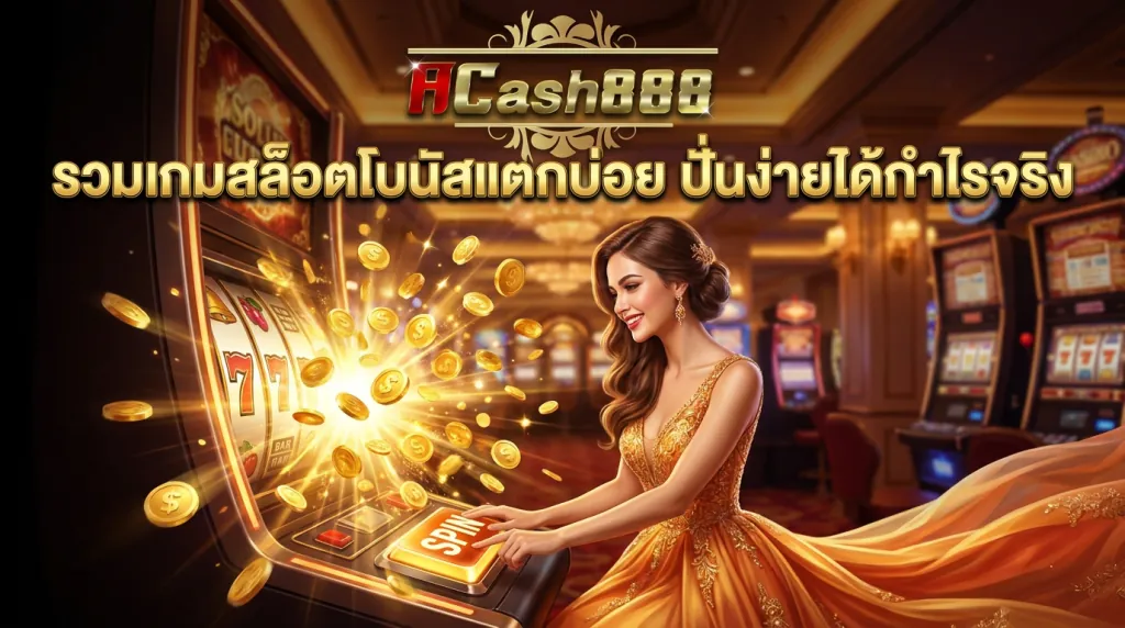 สล็อตโบนัสแตกบ่อย ACASH888 ได้เงินจริง
